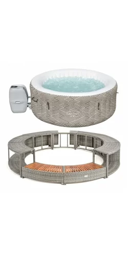 Kit Spa gonflable Bestway et mobilier rond 180cm