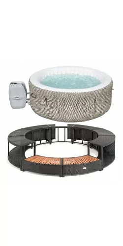 Kit Spa gonflable Bestway et mobilier rond 180cm