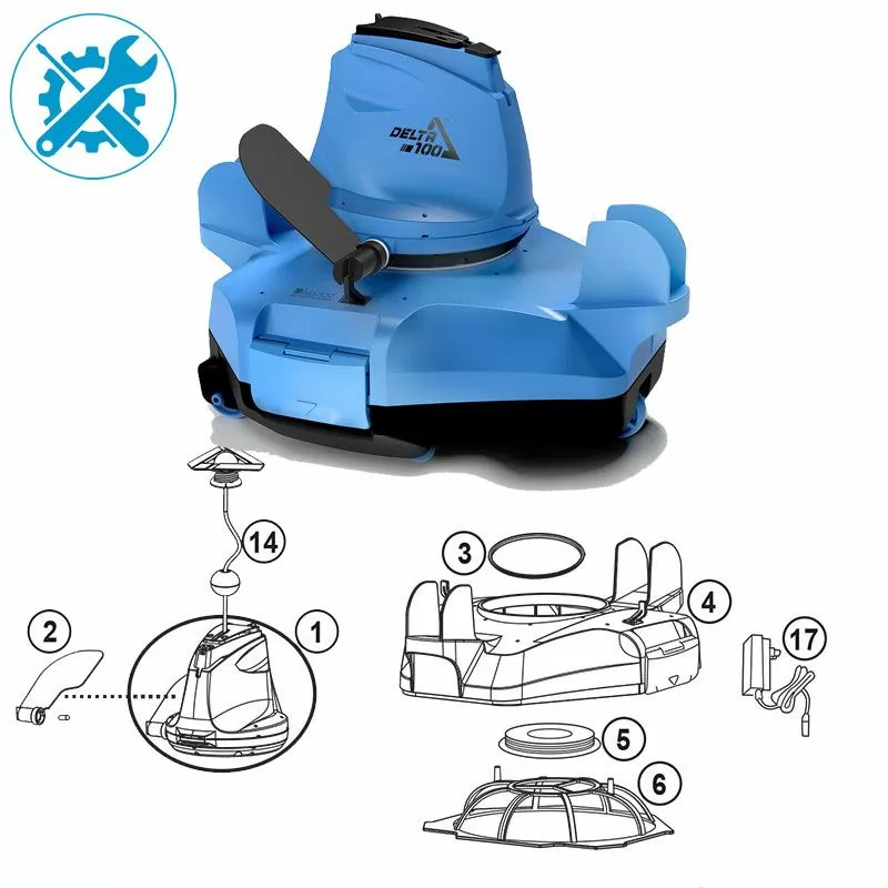 Pièces détachées pour robot Delta 100 Kokido RC16 Pièces détachées pour robot Delta 100 Kokido RC16
