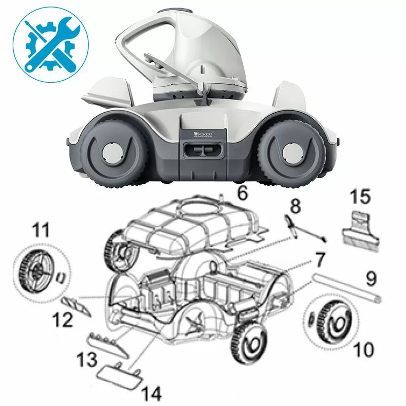 Pièces détachées pour robot Manga X Kokido RC25 Pièces détachées pour robot Manga X Kokido RC25