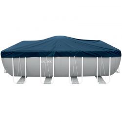 Bâche d'hivernage renforcée Intex pour piscine tubulaire rectangulaire
