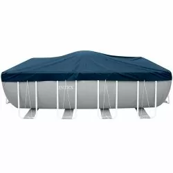 Bâche d'hivernage renforcée Intex pour piscine tubulaire rectangulaire