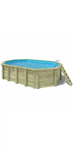 Piscine bois Altanka 6,53 x 4,41 x h1,42m
