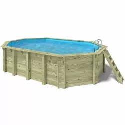 Piscine bois Altanka 6,53 x 4,41 x h1,42m