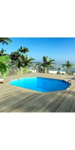Piscine bois Altanka 6,53 x 4,41 x h1,42m