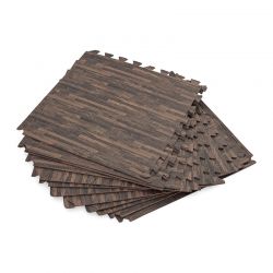 Dalle de protection de sol piscine Bestway effet bois (lot de 12)