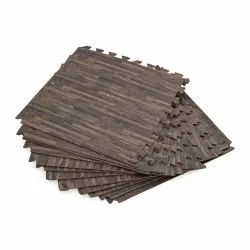 Dalle de protection de sol piscine Bestway effet bois (lot de 12)