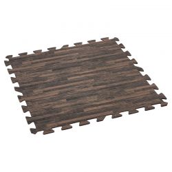 Dalle de protection de sol piscine Bestway effet bois (lot de 12)