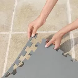 Tapis de sol Bestway Spa 1,96 x 1,96m avec tapis additionnel 46,4 x 36,3cm