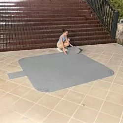 Tapis de sol Bestway Spa 1,96 x 1,96m avec tapis additionnel 46,4 x 36,3cm