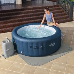 Tapis de sol Bestway Spa 1,96 x 1,96m avec tapis additionnel 46,4 x 36,3cm