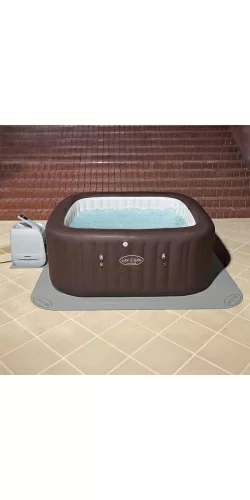 Tapis de sol Bestway Spa 1,96 x 1,96m avec tapis additionnel 46,4 x 36,3cm
