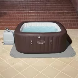 Tapis de sol Bestway Spa 1,96 x 1,96m avec tapis additionnel 46,4 x 36,3cm