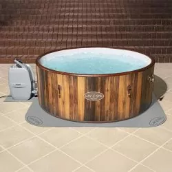 Tapis de sol Bestway Spa 1,96 x 1,96m avec tapis additionnel 46,4 x 36,3cm