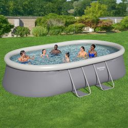Piscine Bestway ovale Fast Set 4,88 x 3,05 x h1,07m