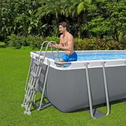 Piscine Bestway Rectangulaire Steel Pro Max à sable 4,88 x 2,44 x h1,22m