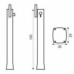Douche solaire Happy Go 23L droite