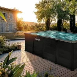 Piscine Intex Graphite 4,00 x 3,00 h1,24m rectangulaire
