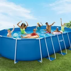 Piscine tubulaire ovale FunSicle Activity 6,10 x 3,66 x h.1.22m