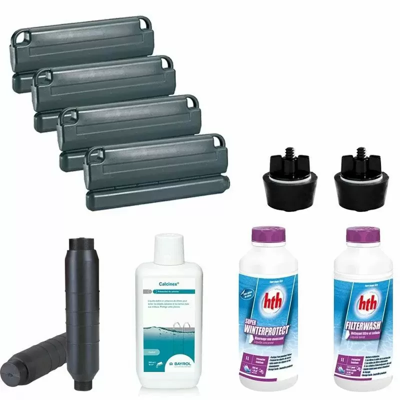 Kit hivernage complet 6-en-1 spécial piscine bois Kit hivernage complet 6-en-1 spécial piscine bois