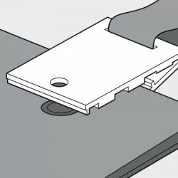 Schèma sangle et fixation de l'enrouleur classique Jardimagine pour piscine enterrée