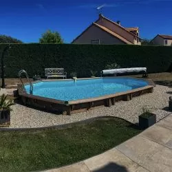 Piscine bois Wasabi 6.20 x 3.95 x h1.27m