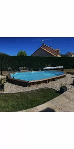 Piscine bois Wasabi 6.20 x 3.95 x h1.27m