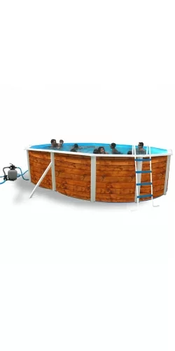 Piscine acier Etnica ovale