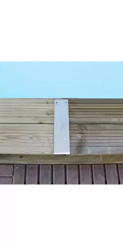 Finitions de margelle inox Jardimagine pour piscine bois