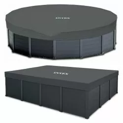 Bâche de protection pour piscine Intex Graphite ou Sequoia