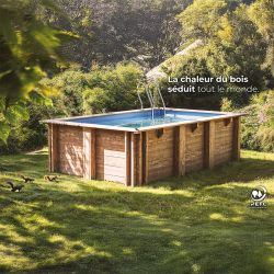 Piscine bois Papaya 5,20 x 3,20 x h1,33m