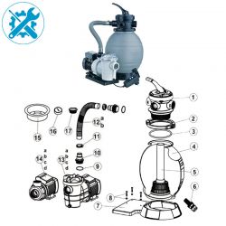 Pièces détachées pour filtre à sable Ubbink PoolFilter 300