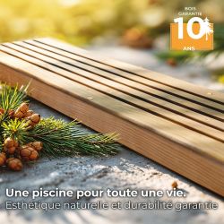 Piscine bois Vanille II 4,00 x h1,19m