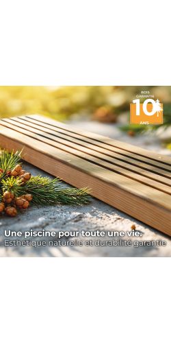 Piscine bois Vanille II 4,00 x h1,19m