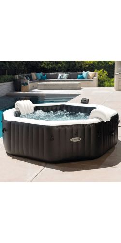 Spa Intex Pure Spa Carbone bulles et jets 6 places