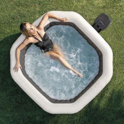 Spa Intex Pure Spa Carbone bulles et jets 6 places