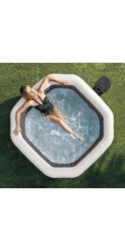 Spa Intex Pure Spa Carbone bulles et jets 6 places