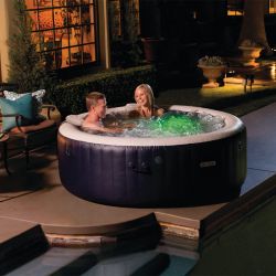 Spa Intex Pure Spa Blue Navy bulles 4 places luxe