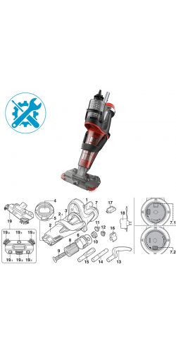 Pièces détachées pour aspirateur Voltera 60 Kokido EV60