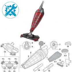 Pièces détachées pour aspirateur Voltera 55 Kokido EV55