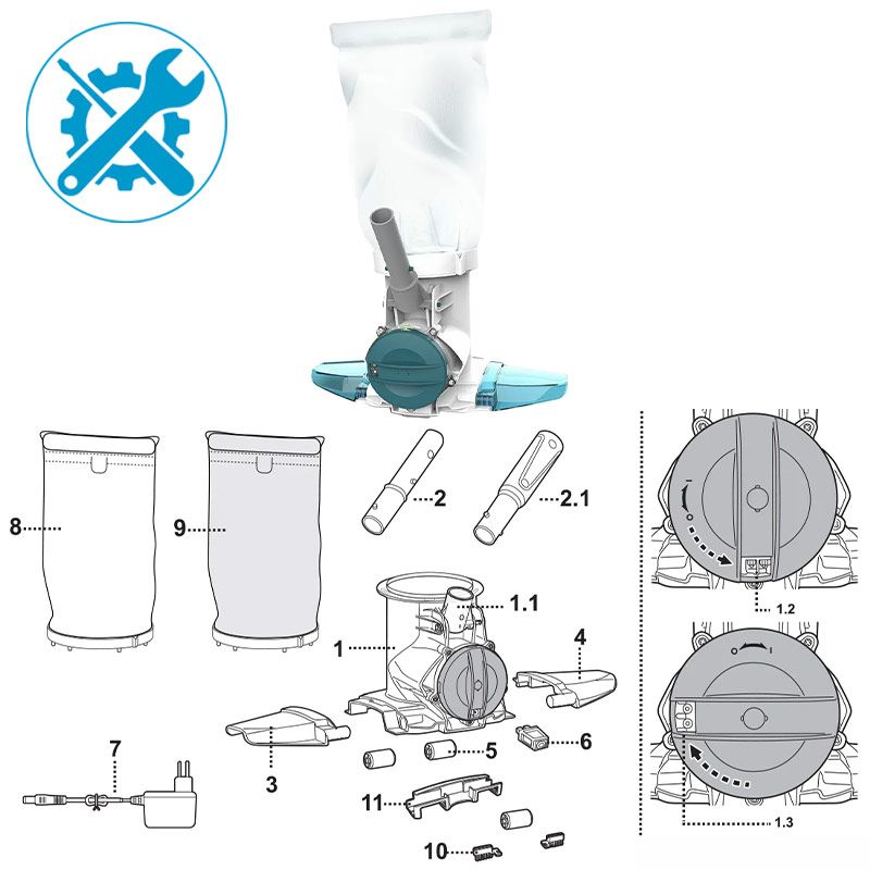 Pièces détachées pour aspirateur Telsa 90 Powerblade