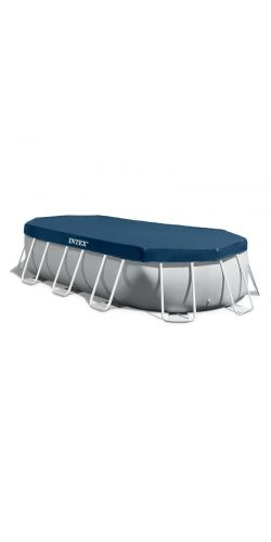 Bâche de protection pour piscine tubulaire Intex ovale