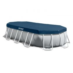Bâche de protection pour piscine tubulaire Intex ovale