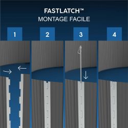 Piscine acier Bestway Hydrium 6,10 x 3,60 x h1,20m