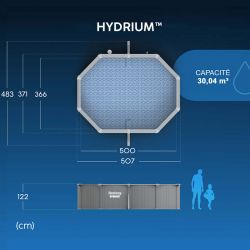 Piscine acier Bestway Hydrium 5,00 x 3,66 x h1,22m