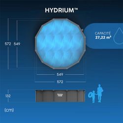 Piscine acier Bestway Hydrium 5,49 x h1,32m à sable
