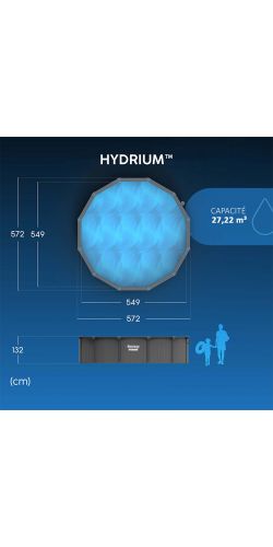 Piscine acier Bestway Hydrium 5,49 x h1,32m à sable