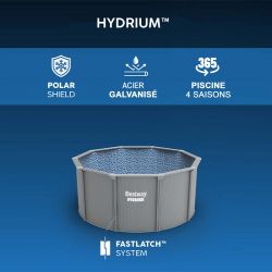Piscine acier Bestway Hydrium ronde 3,00 x h1,20m