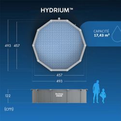 Piscine acier Bestway Hydrium ronde 4,60 x h1,20m