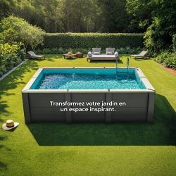 Piscine bois composite Gre avant garde Nova 3,15 x 3,15 x h0,96m